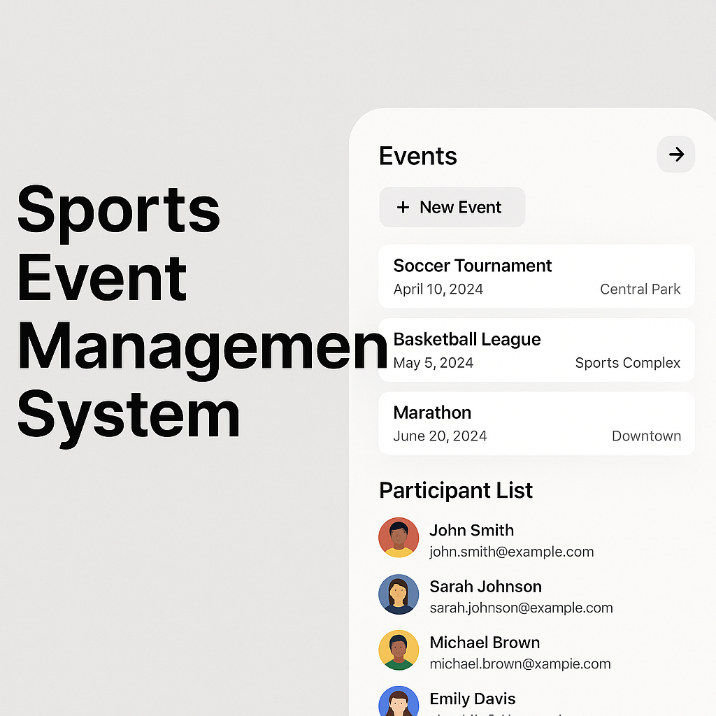 Sports Event Management System
